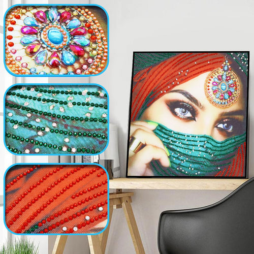 Girl with veil - Special Diamond Painting