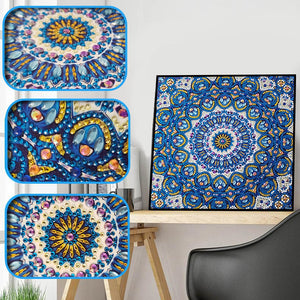 Blue Abstract Mandala - Special Diamond Painting Special