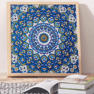 Blue Abstract Mandala - Special Diamond Painting Special