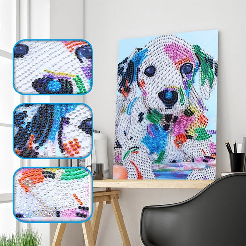 Cute Colorful Puppy Diamond Painting