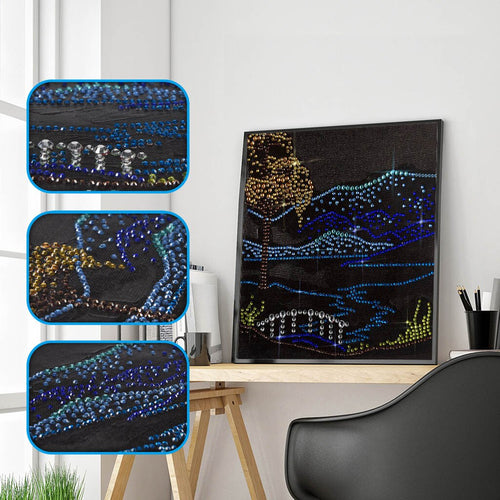 River&tree Landscape - Special Diamond Painting