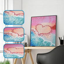 Load image into Gallery viewer, Love Heart at Beach - Special Diamond Painting