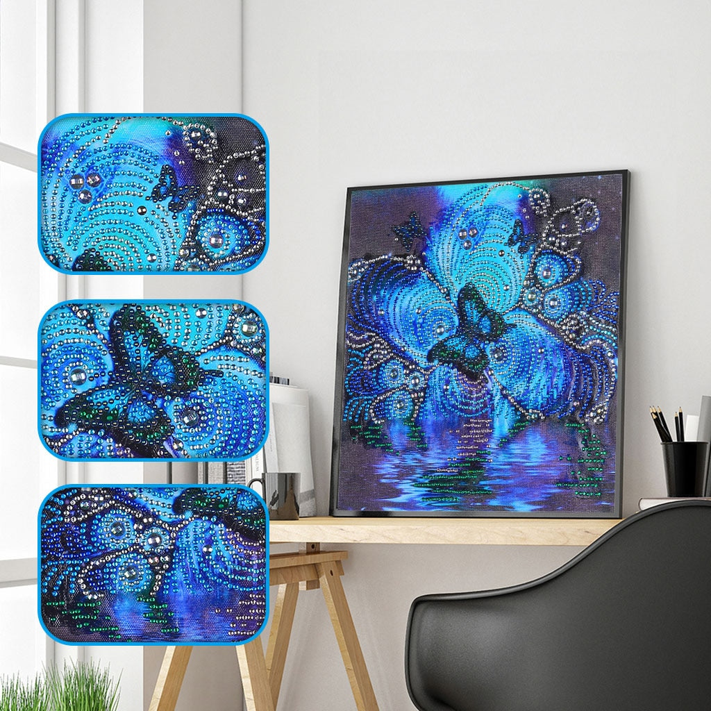 Blue Butterfly - Special Diamond Painting