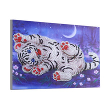 Load image into Gallery viewer, Cute Little White Tiger - Special Diamond Painting