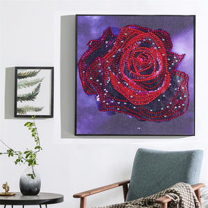 A Red Rose - Special Diamond Painting