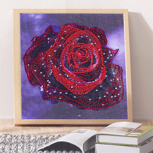 A Red Rose - Special Diamond Painting