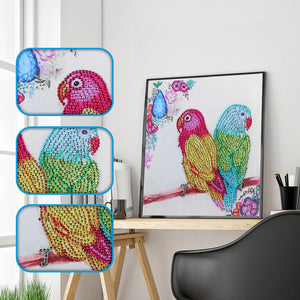 Colorful Australian Parrots - Special Diamond Painting