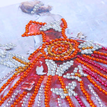 Load image into Gallery viewer, Girl in Red Dress - Special Diamond Painting