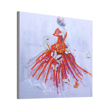 Load image into Gallery viewer, Girl in Red Dress - Special Diamond Painting