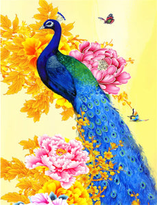 Naturistic Peacock - Special Diamond Painting