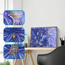 Load image into Gallery viewer, Butterfly Blue Flower - Special Diamond Painting