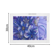 Load image into Gallery viewer, Butterfly Blue Flower - Special Diamond Painting