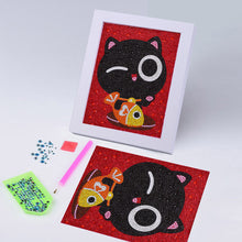 Load image into Gallery viewer, Adorable Black Cat - Special Diamond Painting