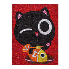 Load image into Gallery viewer, Adorable Black Cat - Special Diamond Painting