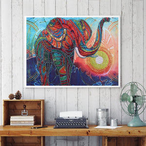 An Elephants Rage - Special Diamond Painting