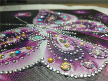 Load image into Gallery viewer, Glowing Butterfly Portrait - Special Shaped Diamond Painting