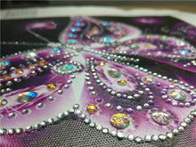 Load image into Gallery viewer, Glowing Butterfly Portrait - Special Shaped Diamond Painting
