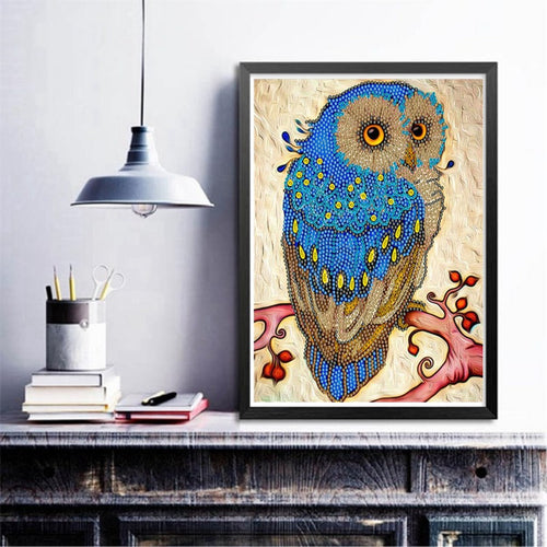 Blue Owl - Special Diamond Painting