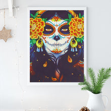 Load image into Gallery viewer, Halloween Women and Flowers - Special Diamond Painting