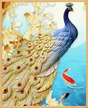 Load image into Gallery viewer, Golden Feather Peacock - Special Diamond Painting