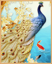 Load image into Gallery viewer, Golden Feather Peacock - Special Diamond Painting