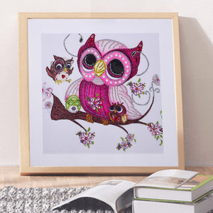 Happy Owls - Special Diamond Painting
