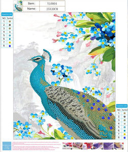 Peacock in Wild -  Special Diamond Painting