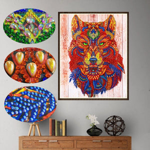 Ancient Mythical Wolf - Special Diamond Painting