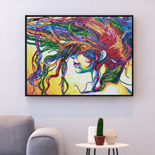 Load image into Gallery viewer, Abstract Colorful Hair Women - Diamond Painting