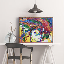 Load image into Gallery viewer, Abstract Colorful Hair Women - Diamond Painting
