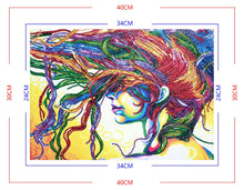 Load image into Gallery viewer, Abstract Colorful Hair Women - Diamond Painting