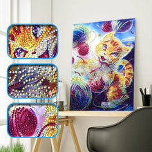 Load image into Gallery viewer, Adorable Cat Loves To Play - Special Diamond Painting
