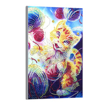 Load image into Gallery viewer, Adorable Cat Loves To Play - Special Diamond Painting