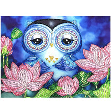 Load image into Gallery viewer, Lotus Owl - Special Diamond Painting