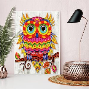 Red Owl - Special Diamond Painting
