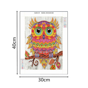 Red Owl - Special Diamond Painting