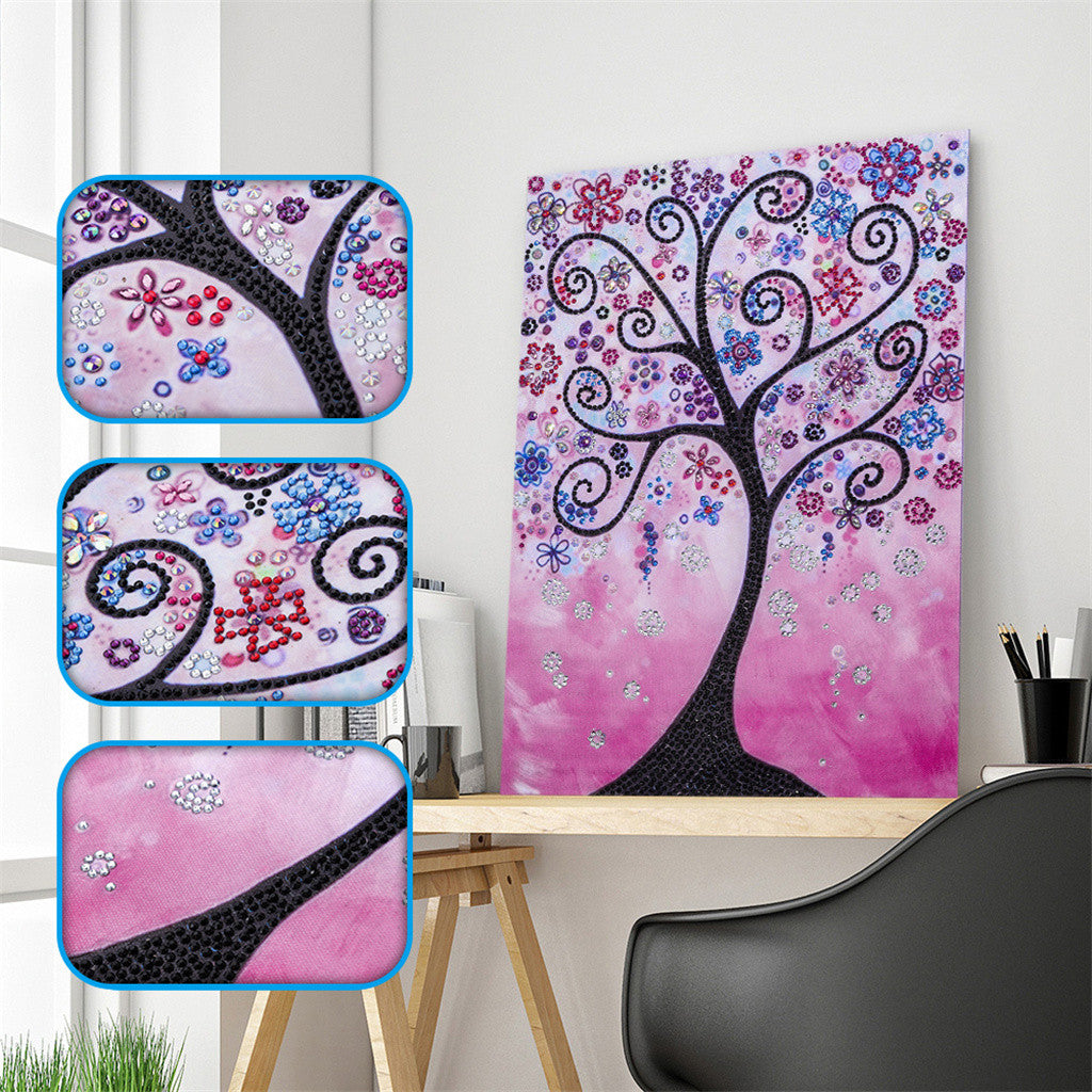 Alone Abstract Tree - Special Diamond Painting