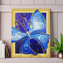 Load image into Gallery viewer, Blue Shiny Butterfly Art - Special Diamond Painting