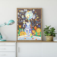Load image into Gallery viewer, Cat and Owl - Special Diamond Painting