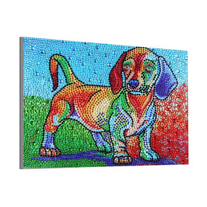Colorful Dachshund Puppy - Special Diamond Painting