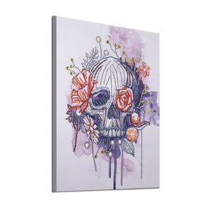 Flower Bone Skull - Special Diamond Painting