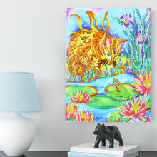 Load image into Gallery viewer, Golden Cat Searching Pond - Special Diamond Painting