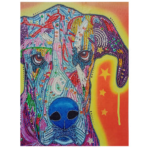 Abstract Dog - Special Diamond Painting