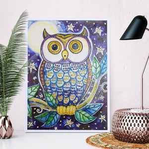 Owl With Big Eyes - Special Diamond Painting
