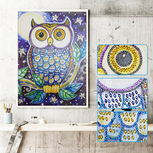 Load image into Gallery viewer, Owl With Big Eyes - Special Diamond Painting