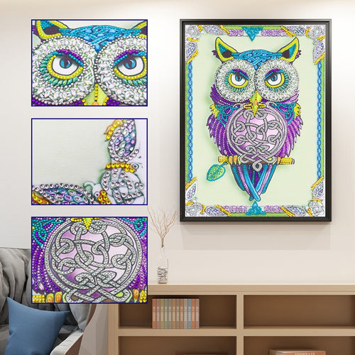 Purple Owl - Special Diamond Painting