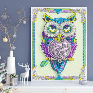 Purple Owl - Special Diamond Painting