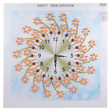 Load image into Gallery viewer, Flower Wall Clock - Special Diamond Painting