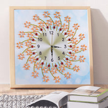 Load image into Gallery viewer, Flower Wall Clock - Special Diamond Painting