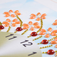 Load image into Gallery viewer, Flower Wall Clock - Special Diamond Painting